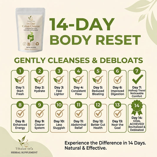 14 Day Colon Cleanse - Natural Detox Plan (14 Bags) | Tiblaze teía