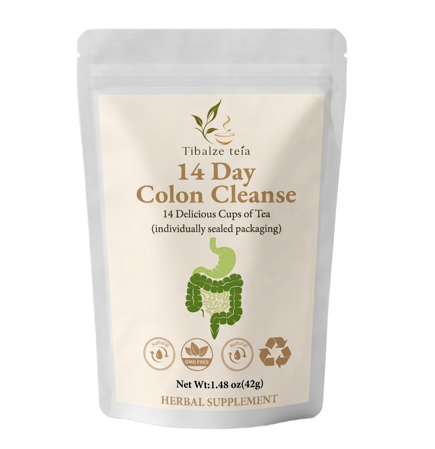 14 Day Colon Cleanse - Natural Detox Plan (14 Bags) | Tiblaze teía