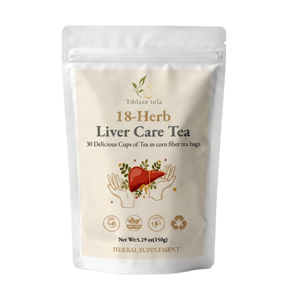 18-Herb Liver Care Tea - 30 Day Natural Detoxification & Vitality Plan (30 Bags) | Tiblaze teía