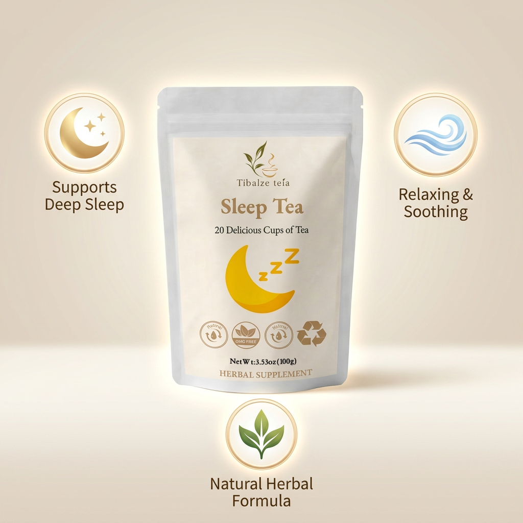 Premium Herbal Sleep Tea - 20 Day Nighttime Relaxation Plan (20 Bags) | Tiblaze teía