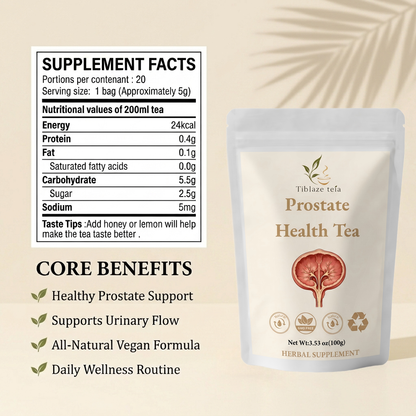 Natural Prostate Health Tea - 20 Day Urinary Comfort & Support Plan (20 Bags) | Tiblaze teía