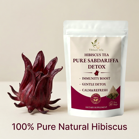 Pure Sabdariffa Hibiscus Detox Tea - 20 Day Routine (20 Bags) | Tiblaze teía