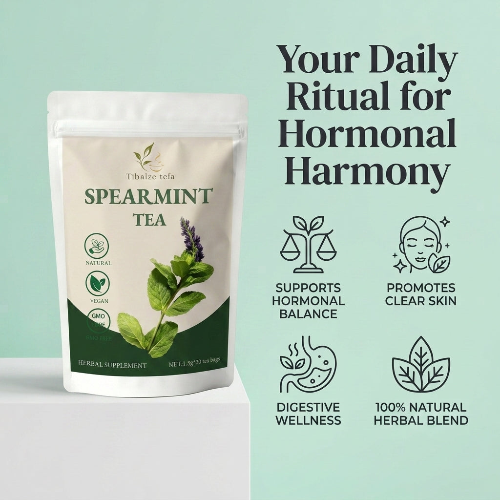 Spearmint tea herbal supplement benefits for digestion and hormone balance