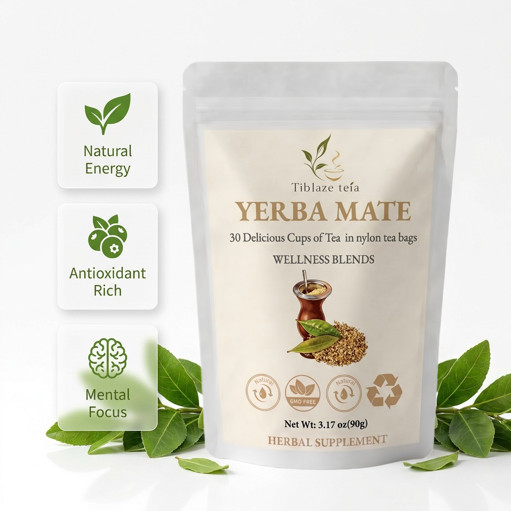 Organic Yerba Mate Tea - 30 Day Energy Plan (30 Bags) | Tiblaze teía