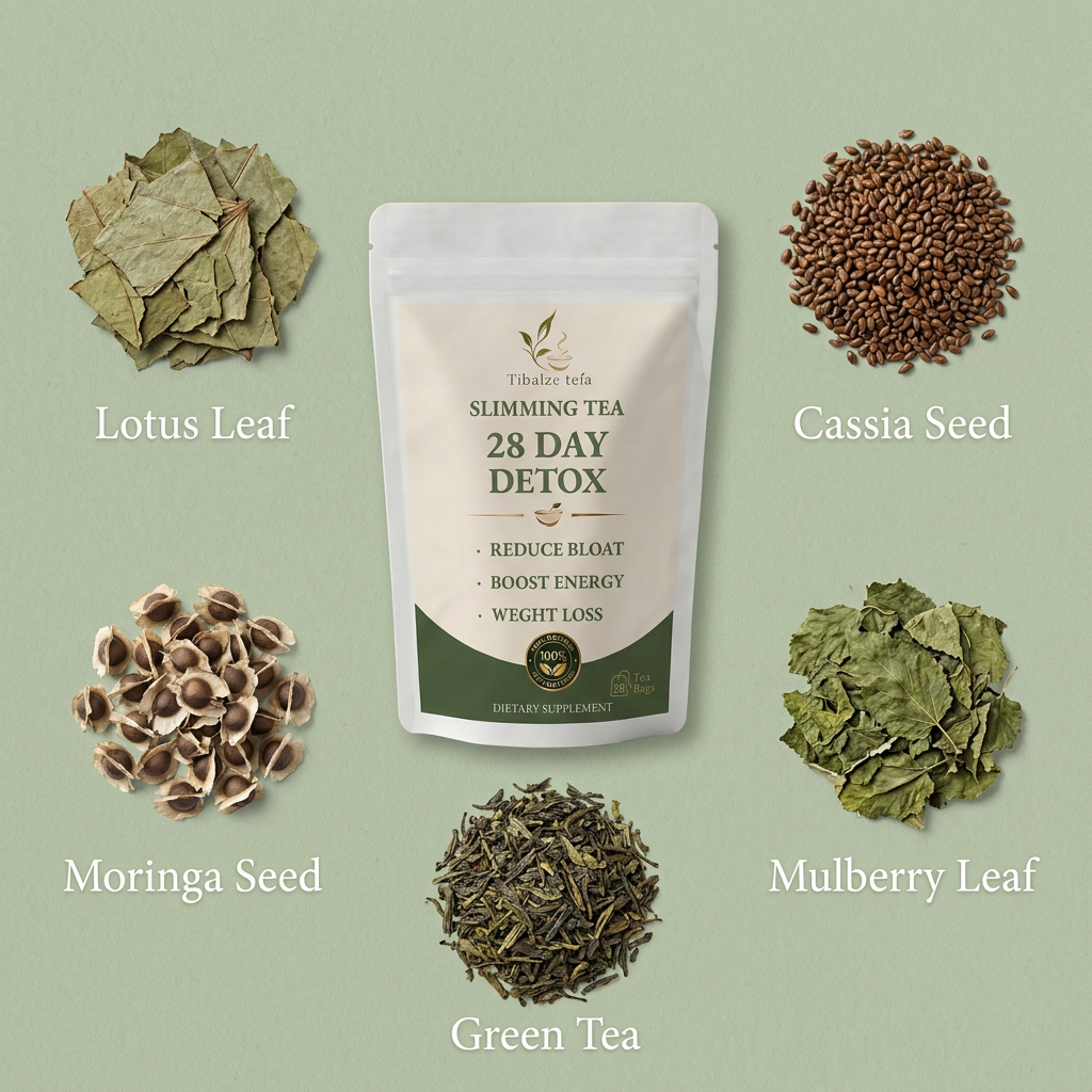 28 Day Slimming Detox Tea - Natural Metabolism Boost Plan (28 Bags) | Tiblaze teía