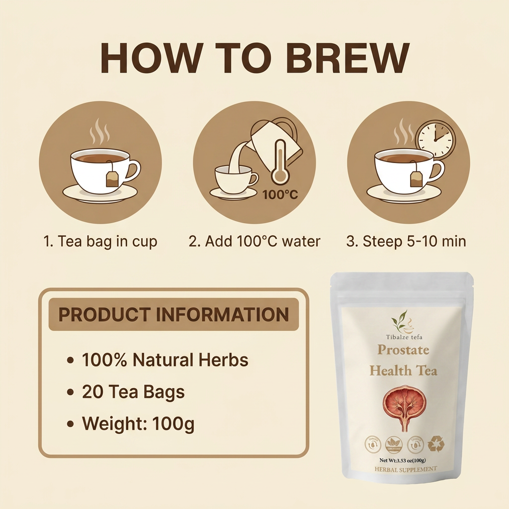 Premium tea bag brewing instructions