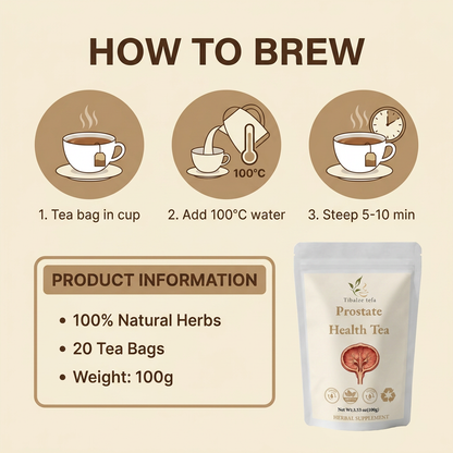 Premium tea bag brewing instructions
