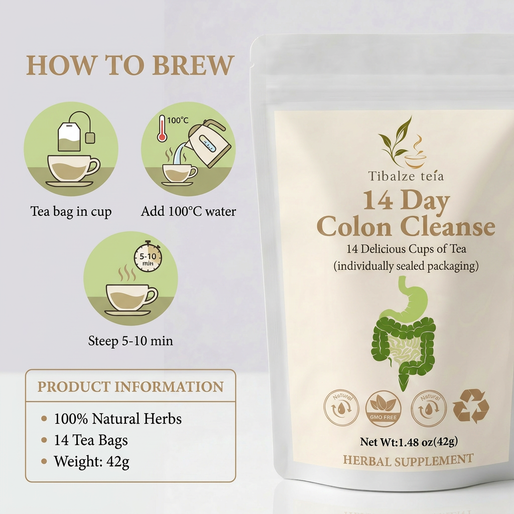 Premium detox tea bag brewing instructions