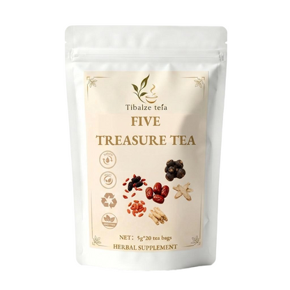 Premium Five Treasure Tea - Men's Wellness, Vitality & Energy Plan (20 Bags) | Tiblaze teía