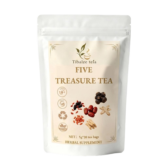 Premium Five Treasure Tea - Men's Wellness, Vitality & Energy Plan (20 Bags) | Tiblaze teía