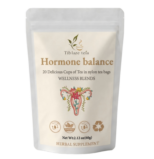 Premium Hormone Balance Tea - 20 Day Monthly Comfort & Equilibrium Plan (20 Bags) | Tiblaze teía