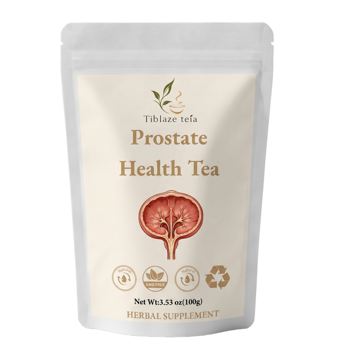 Natural Prostate Health Tea - 20 Day Urinary Comfort & Support Plan (20 Bags) | Tiblaze teía