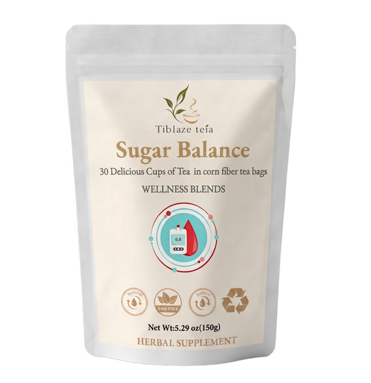 Premium Sugar Balance Tea - 30 Day Wellness Blends Plan (30 Bags) | Tiblaze teía