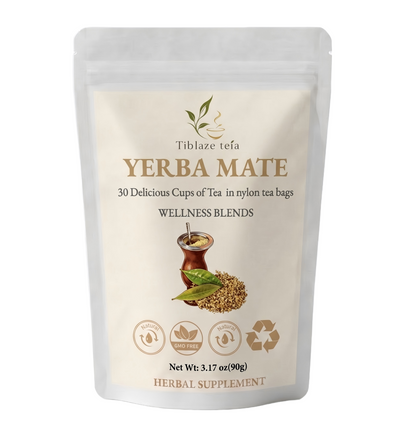 Organic Yerba Mate Tea - 30 Day Energy Plan (30 Bags) | Tiblaze teía